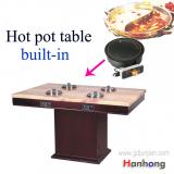 No Smoke hot pot restaurant table,smokeless hot pot table